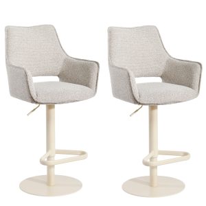 Set van 2 Hailey barkrukken zand stof, gasveer zand